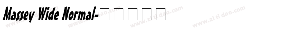 Massey Wide Normal字体转换